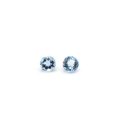 ◇ペアセット◇アクアマリン(宝石名アクアマリン)ブラジル産 識別済 0.51ct(2pcs合計) / 4x4mm前後 [260231761]