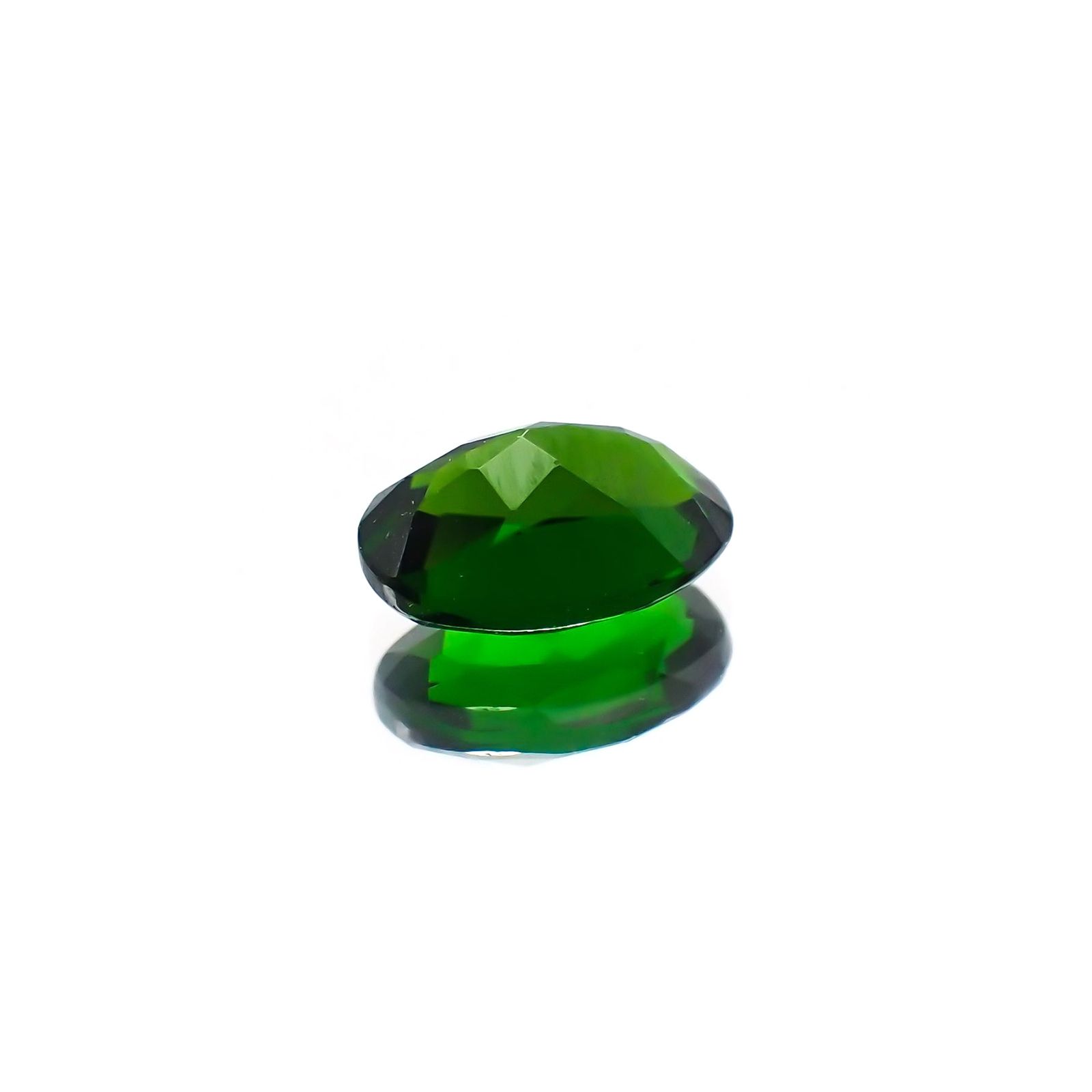 クロムダイオプサイド(宝石名クロム・ダイオプサイド)ロシア産 識別済 0.85ct / 7x5mm前後 [231124296]