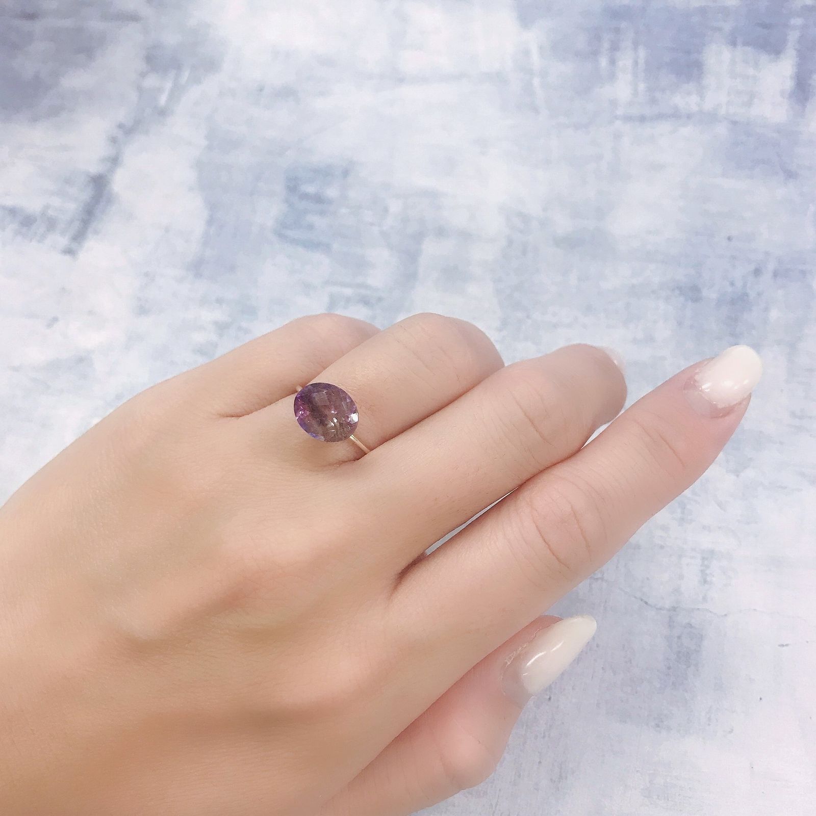 ◇チェッカーカット◇スーパーセブン ブラジル産 2.78ct[220616724]10.3x8.3mm前後