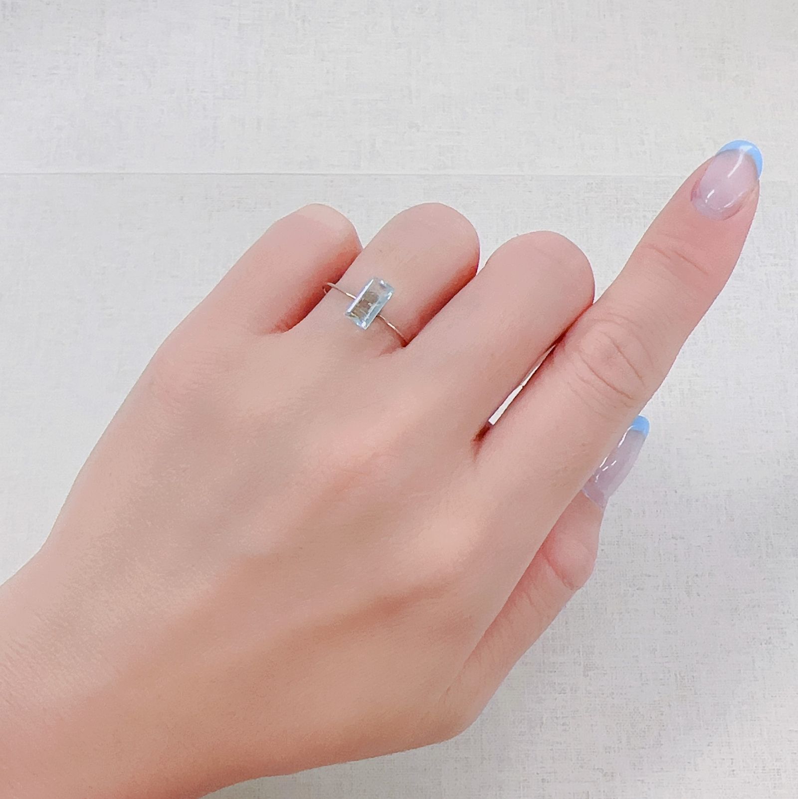 パライバトルマリン(宝石名トルマリン/別名パライバ・トルマリン)モザンビーク産 0.65ct 識別済[230522244]8.2x4.2mm前後