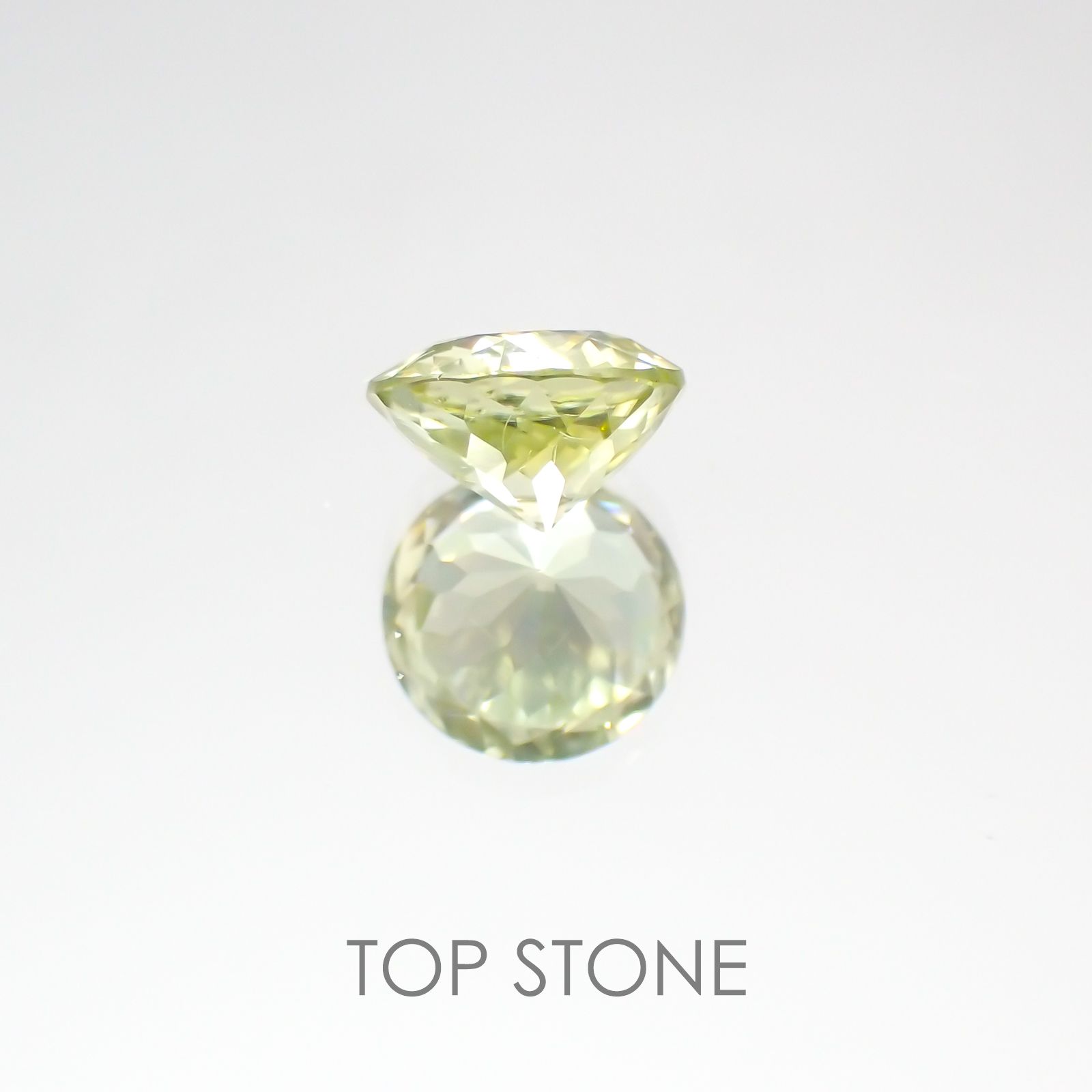 グリーンジルコン スリランカ,カンボジア産 ルース 1.87ct[20208054]7×7mm前後