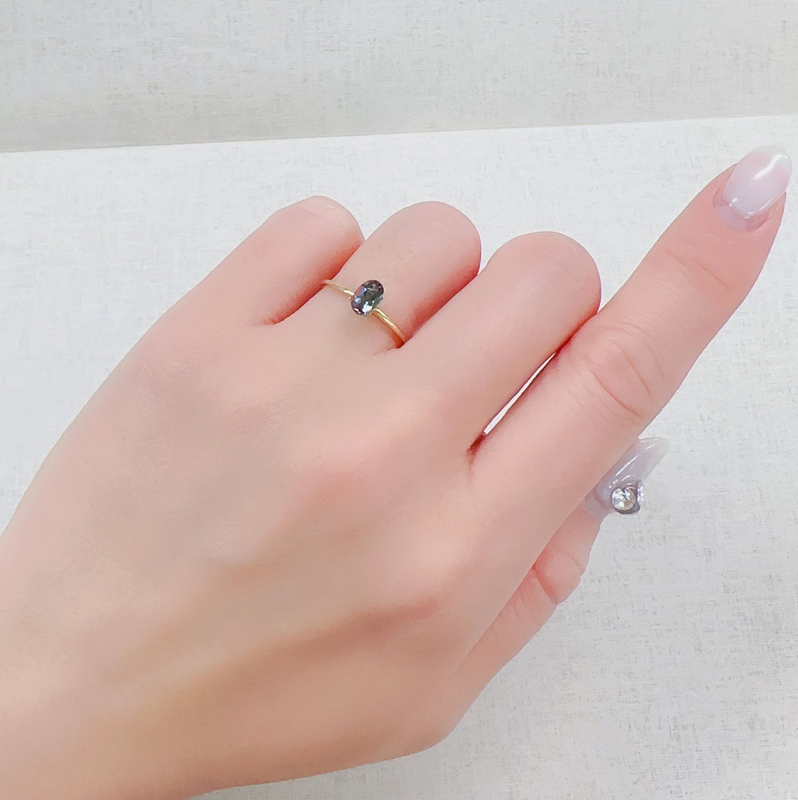 カラーチェンジアンデシン モンゴル産 0.40ct[230421471]5.9x3.8mm前後