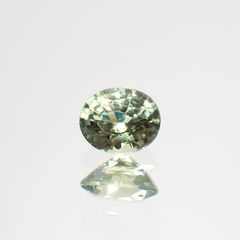 グリーンクリソベリル(宝石名クリソベリル)スリランカ/マダガスカル産 0.25ct 識別済[220114482]3.9x3.3mm前後