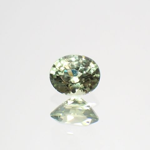 グリーンクリソベリル(宝石名クリソベリル)スリランカ/マダガスカル産 0.25ct 識別済[220114482]3.9x3.3mm前後
