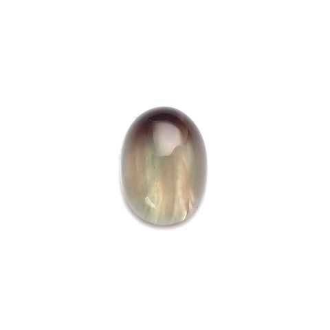バイカラーアンデシン(宝石名アンデシン)チベット産 識別済 3.87ct / 11.1x8mm前後 [260814684]