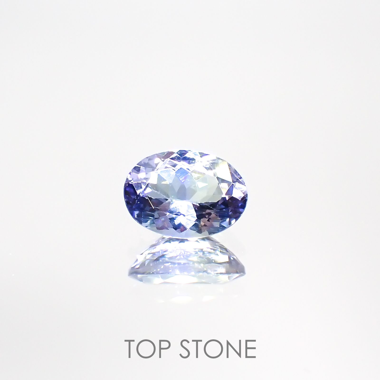 バイカラータンザナイト(ゾイサイト) タンザニア産 ルース 1.14ct[210812654]7.7×5.7mm前後