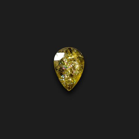 ◇リバーシブル◇イリデッセンスクロムトルマリン(宝石名トルマリン)ケニア産 1.00ct 識別済[240928937]10.4x7mm前後
