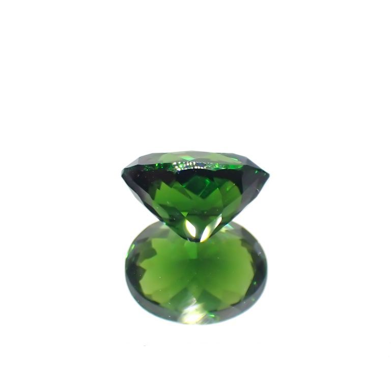 クロムトルマリン(宝石名クロム・トルマリン)タンザニア産 2.793ct ソ付(彩珠)[221119037]10x7.7mm前後