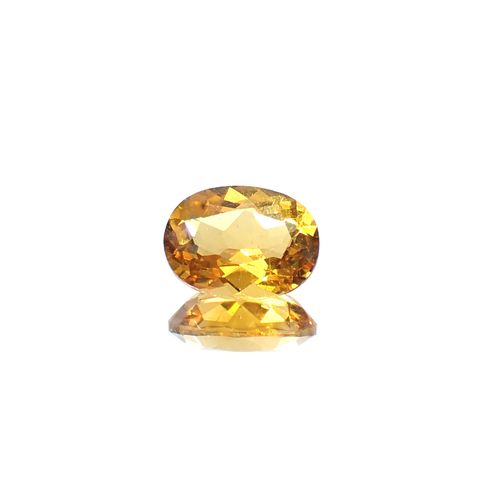 ゴールデンベリル(宝石名ゴールデン・ベリル)ブラジル産 1.15ct 識別済[250530345]8.1x6.1mm前後