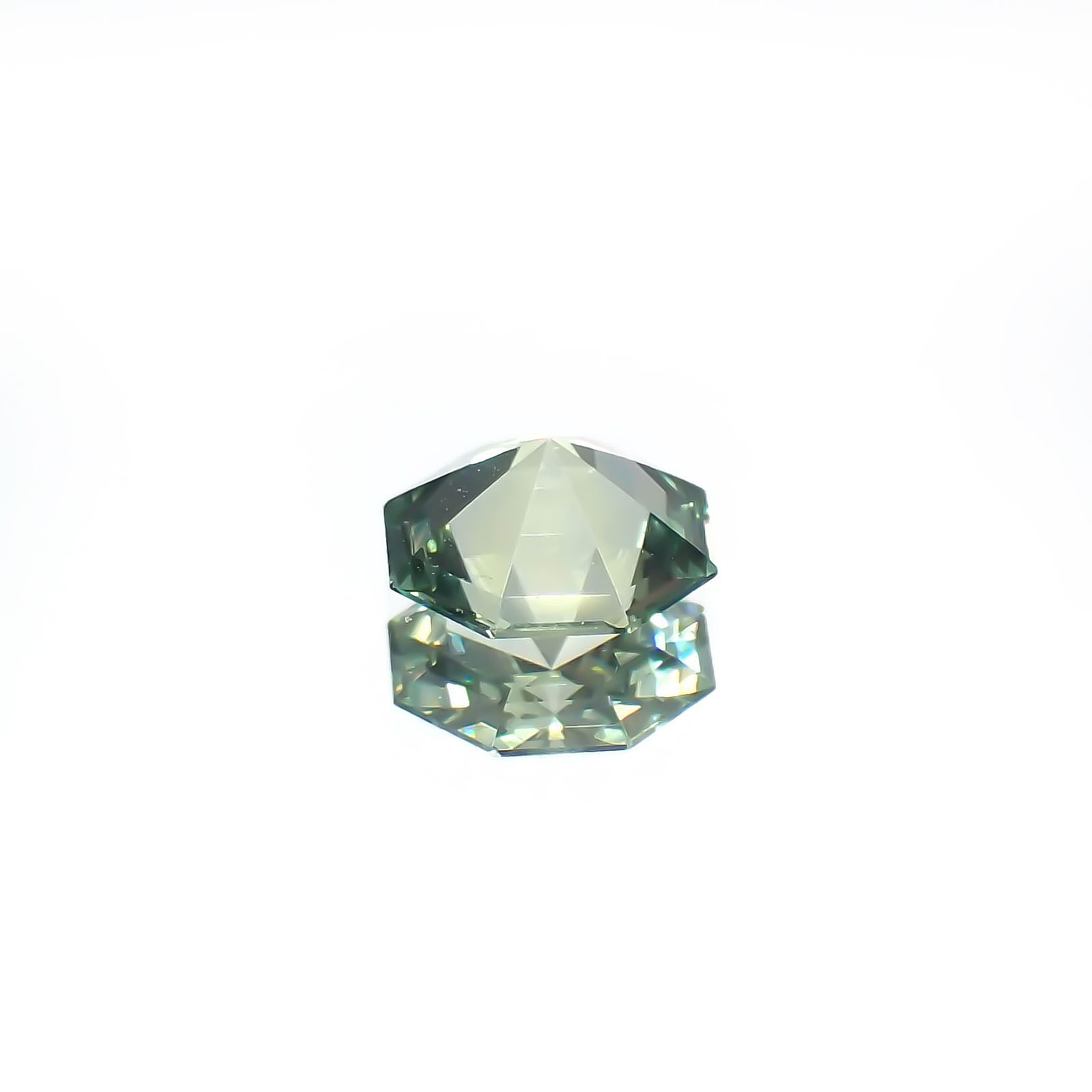 ◇オクタゴンカット◇モンタナサファイア アメリカ・モンタナ州産 0.48ct[240326402]5x5mm前後