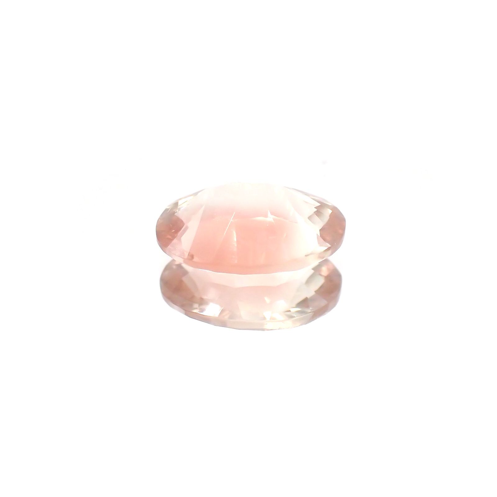 ◇コンケーブカット◇オレゴンサンストーン(宝石名ラブラドライト) アメリカ・オレゴン州産 1.50ct 識別済[210410423]9.5×6.9mm前後