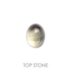 バイカラーアンデシン(宝石名アンデシン)チベット産 2.01ct 識別済[220114687]8.5x6.5mm前後