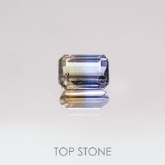 バイカラータンザナイト(ゾイサイト)非加熱 タンザニア産 ルース 0.44ct[210610950]4.9×3.3mm前後