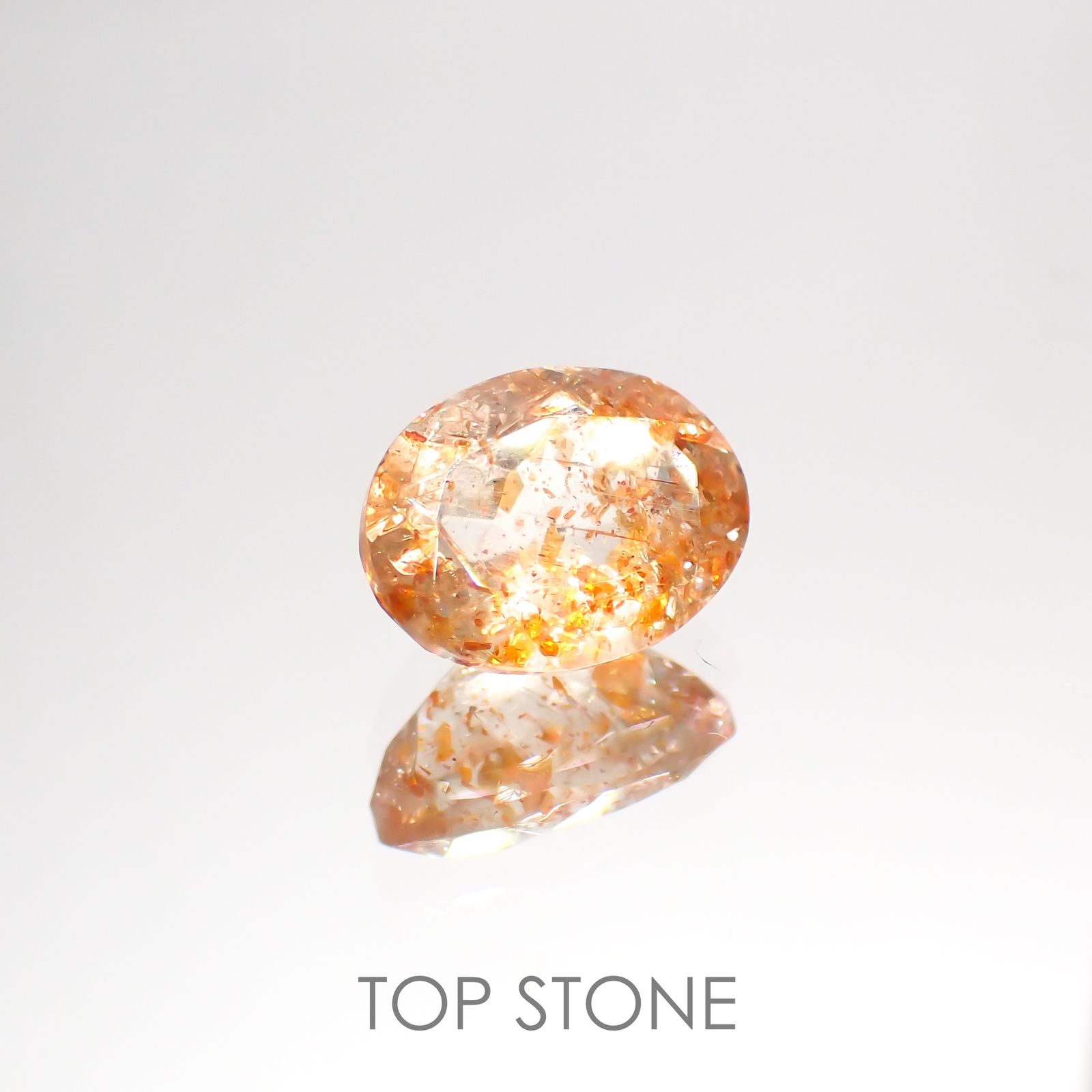 イリュージョンサンストーン インド産 1.74ct[220114218]9.1x6.9mm前後
