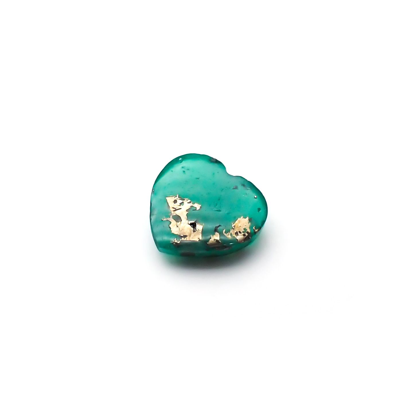 パイライトインエメラルド(宝石名パイライトインエメラルド) コロンビア・チボール鉱山産 1.638ct 彩珠鑑付[250611505]8.3×8.9mm前後