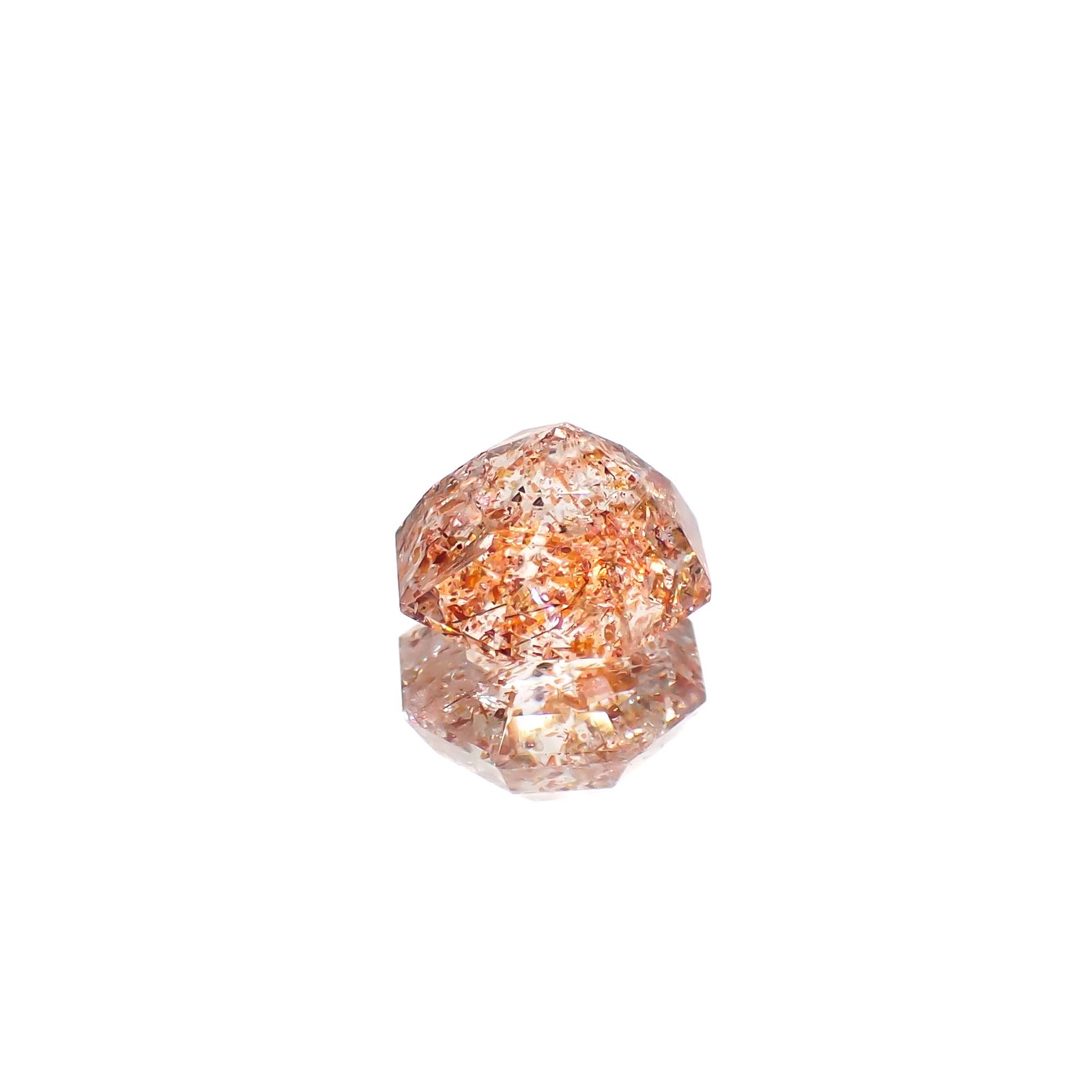 ◇オクタゴンカット◇イリュージョンサンストーン タンザニア産 1.49ct[240628267]7.3x7.2mm前後