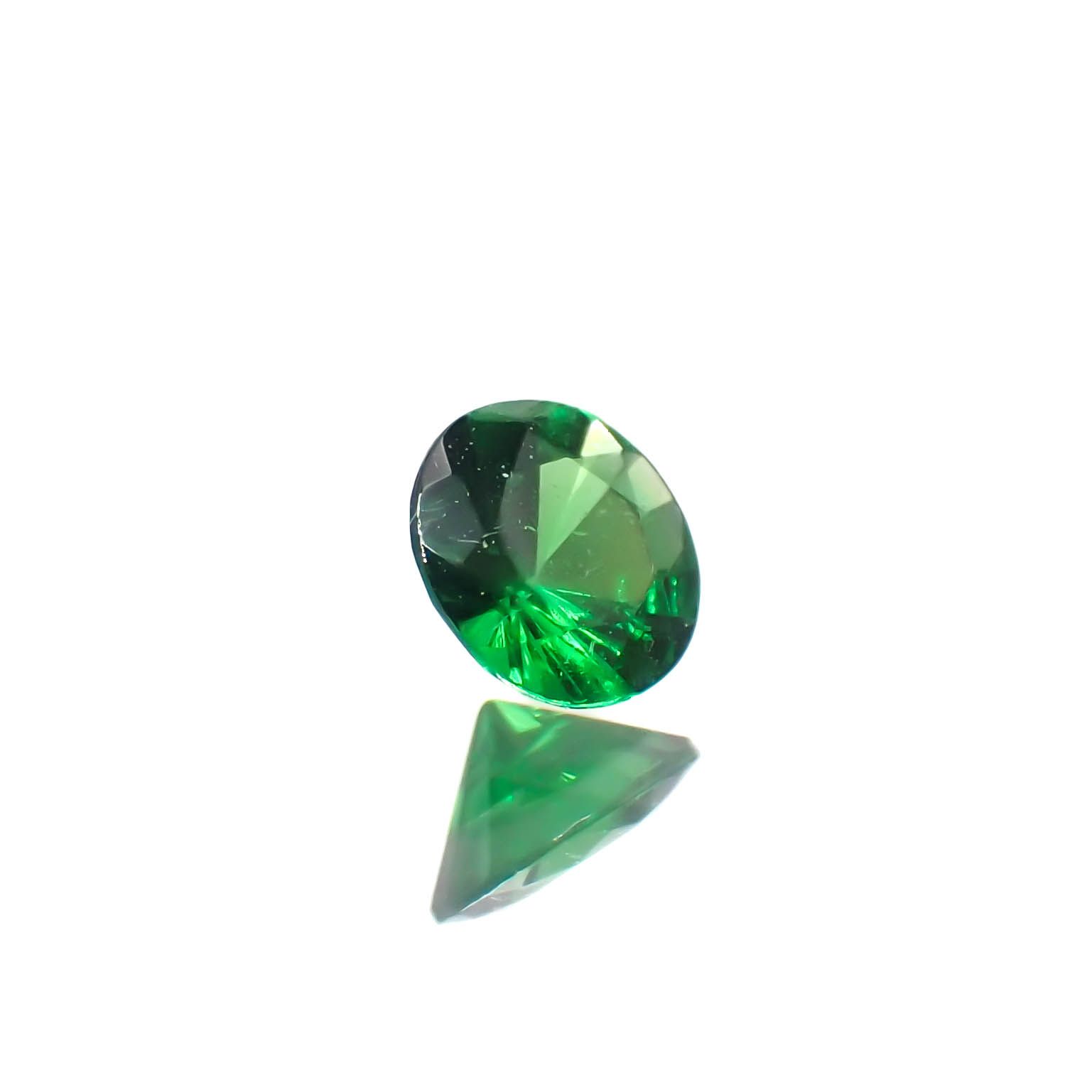 ツァボライト(宝石名グリーン グロッシュラー・ガーネット)タンザニア産 0.12ct 識別済[240226081]3.2x3.2mm前後