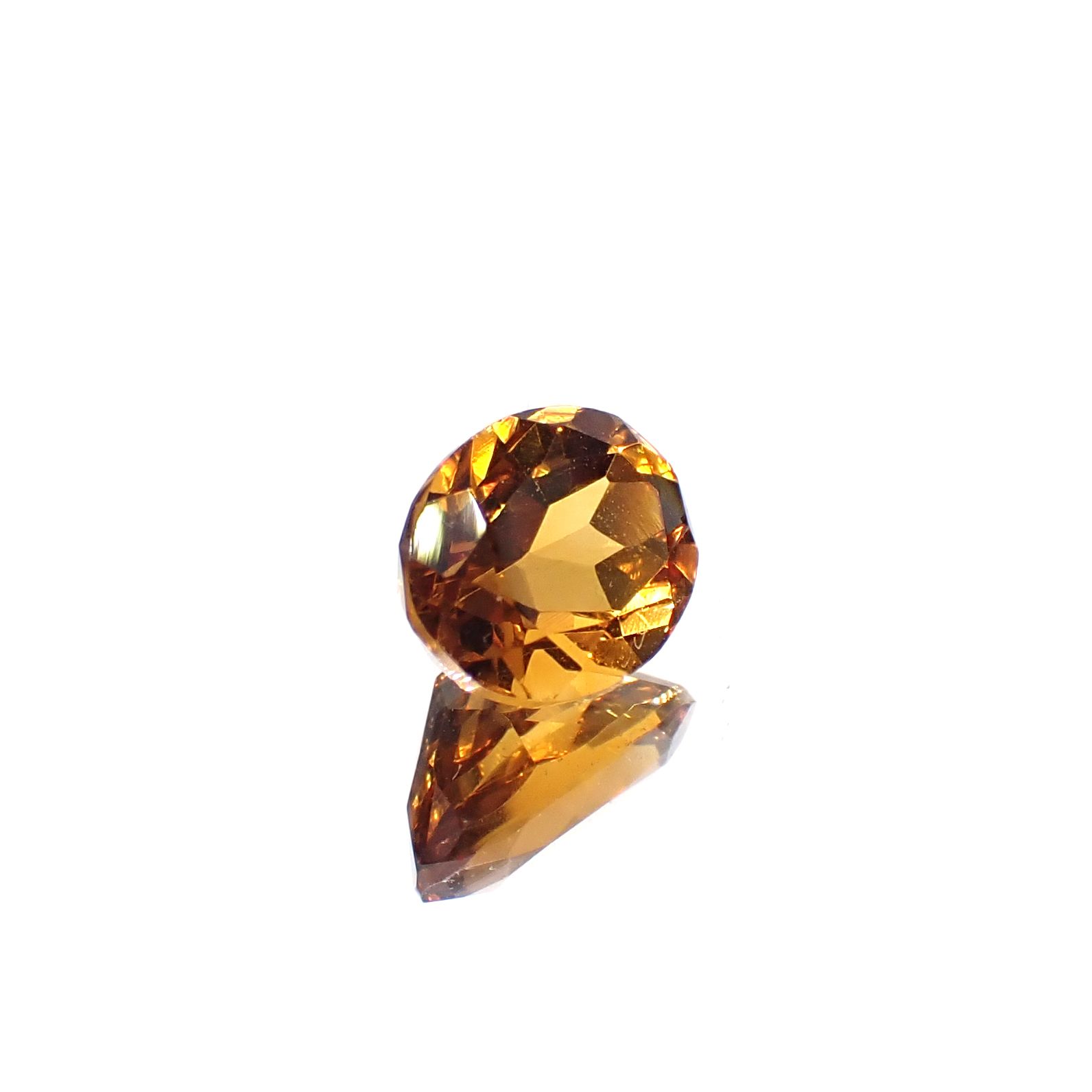 マデイラシトリン ブラジル・ミナスジェライス州産 1.22ct [250630589]8x6.1mm前後