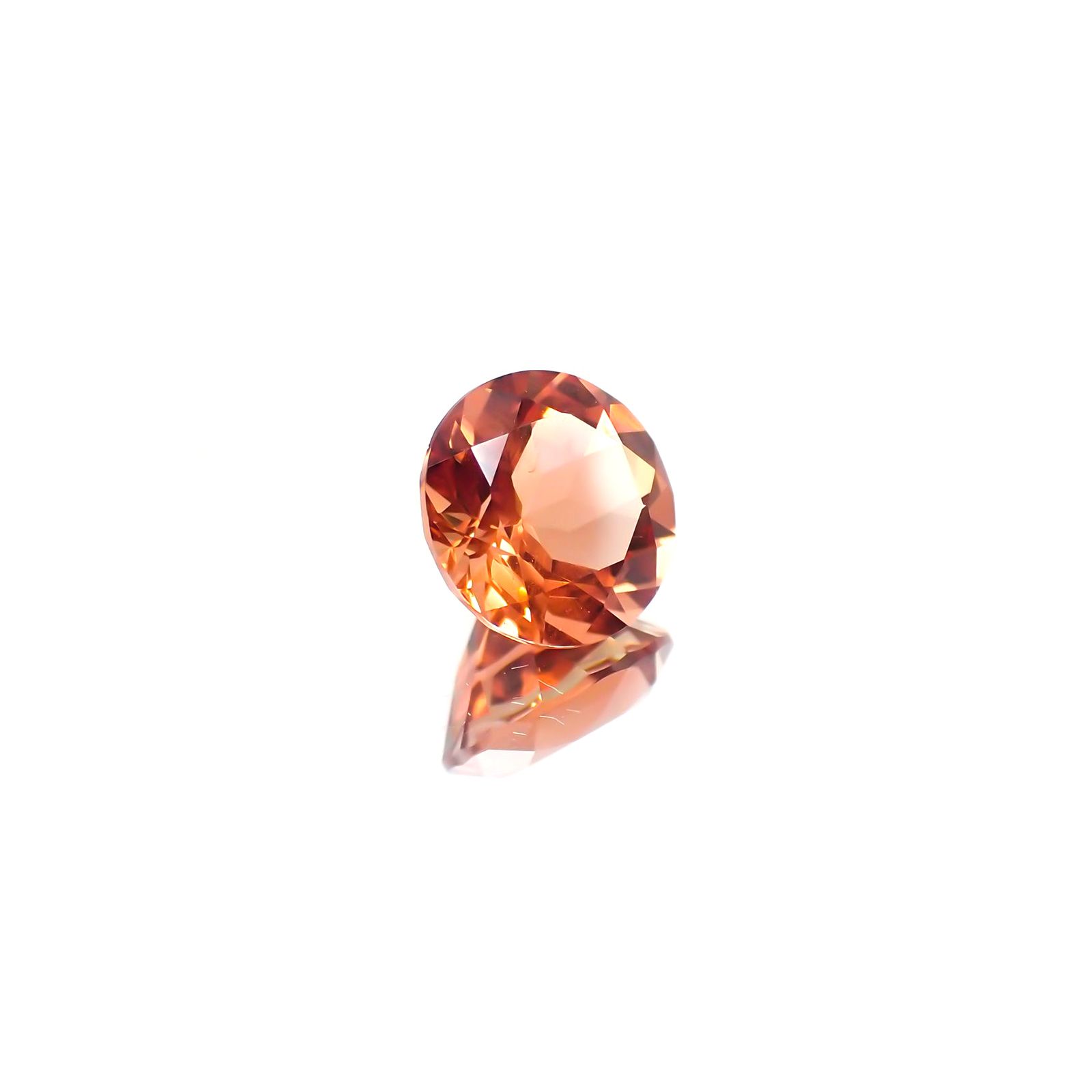 オレゴンサンストーン(宝石名ラブラドライト・サンストーン) アメリカ・オレゴン州産 1.766ct ソ付(彩珠)[21019353]8×8mm前後