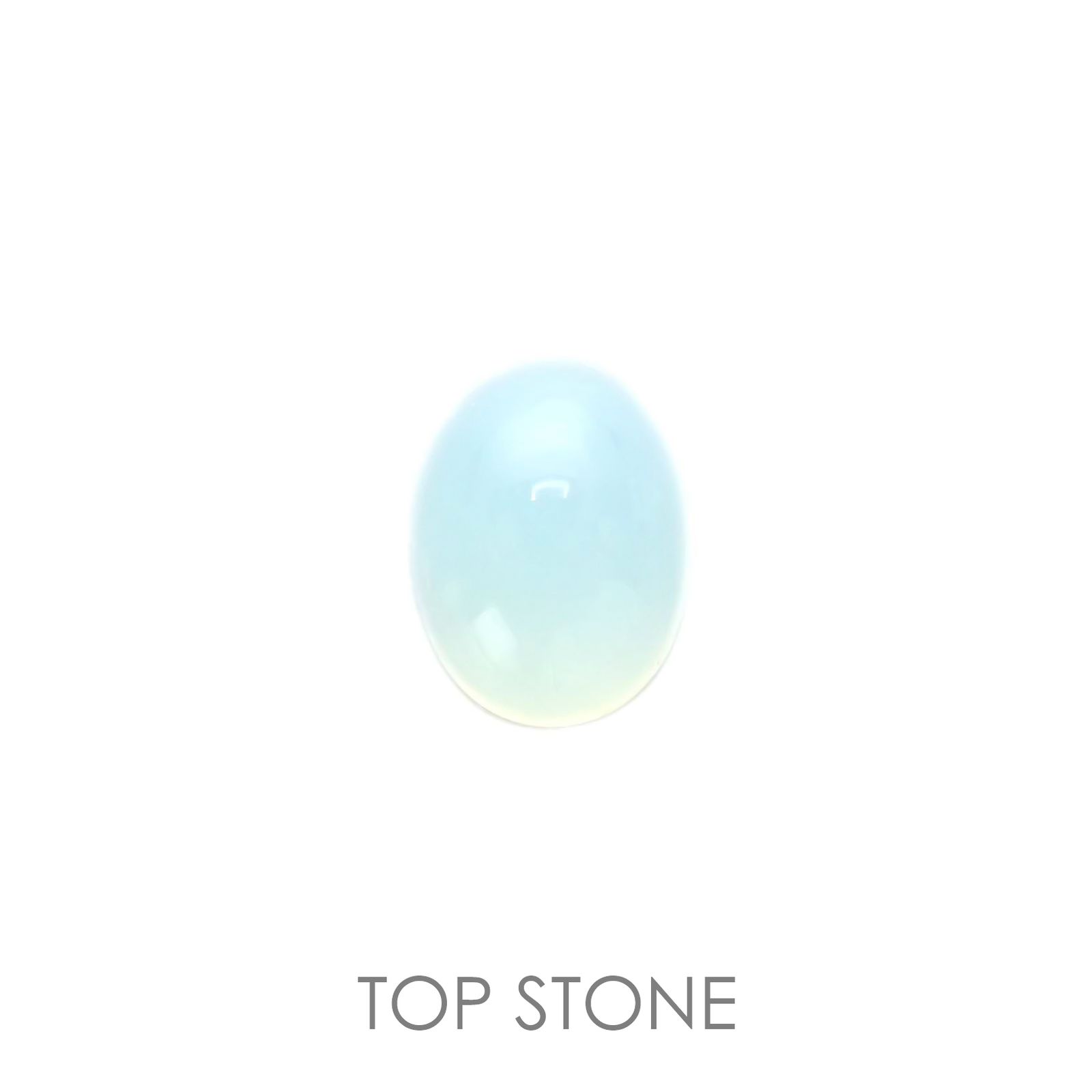 ブルーオパール(宝石名コモンオパール) ペルー産 1.27ct 識別済[20106194]8×6.3mm前後