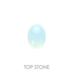 ブルーオパール(宝石名コモンオパール) ペルー産 1.27ct 識別済[20106194]8×6.3mm前後