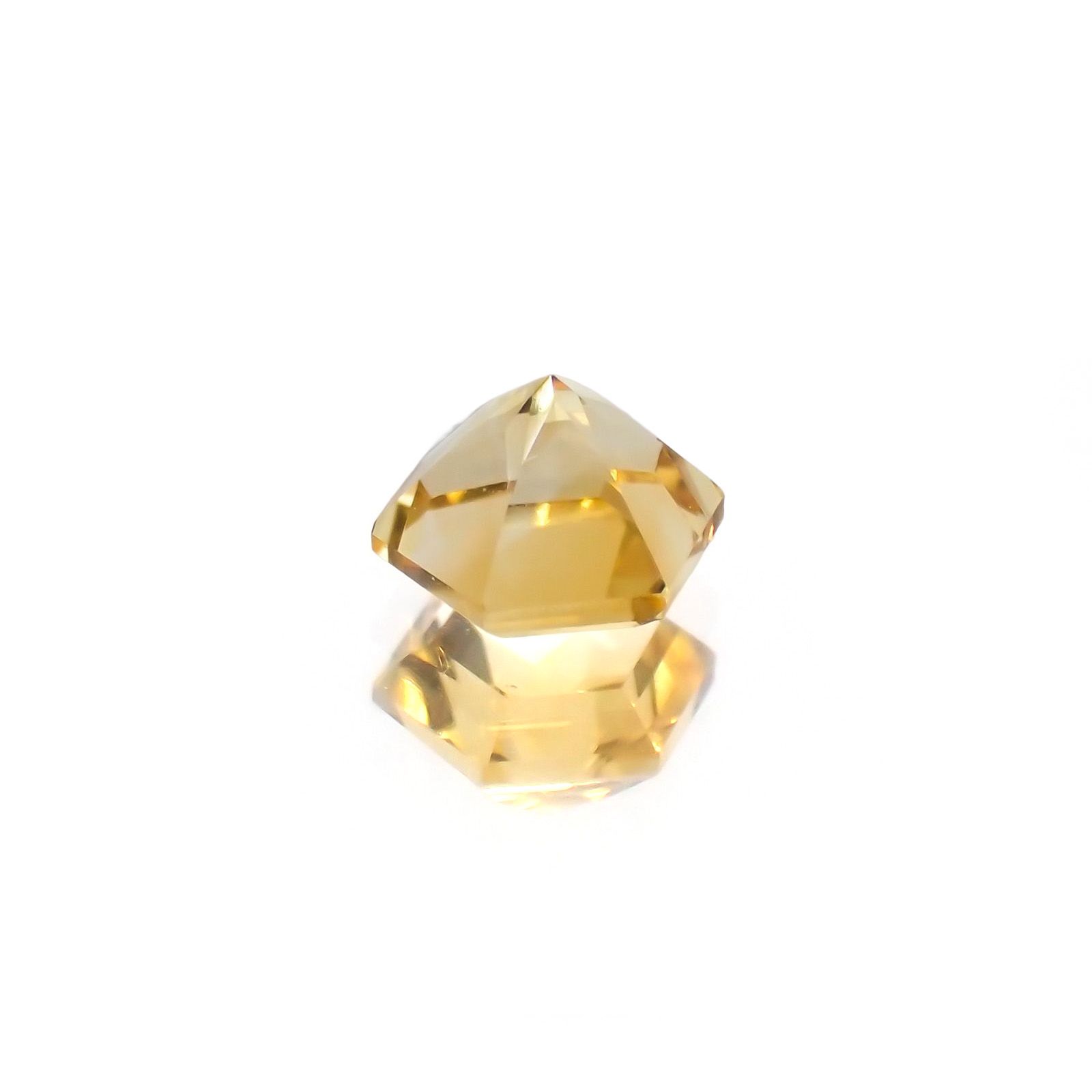 <ランダムセレクト1個販売> ◇ヘキサゴンカット◇シトリンSA(宝石名シトリン) ブラジル産 識別済 0.28ct前後 / 4x4mm前後 [21029577]