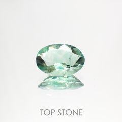 フローライト フルオレッセンス(宝石名フルオライト)イギリス・ロジャリー鉱山産 1.83ct 識別済[211113774]9.9x6.7mm前後