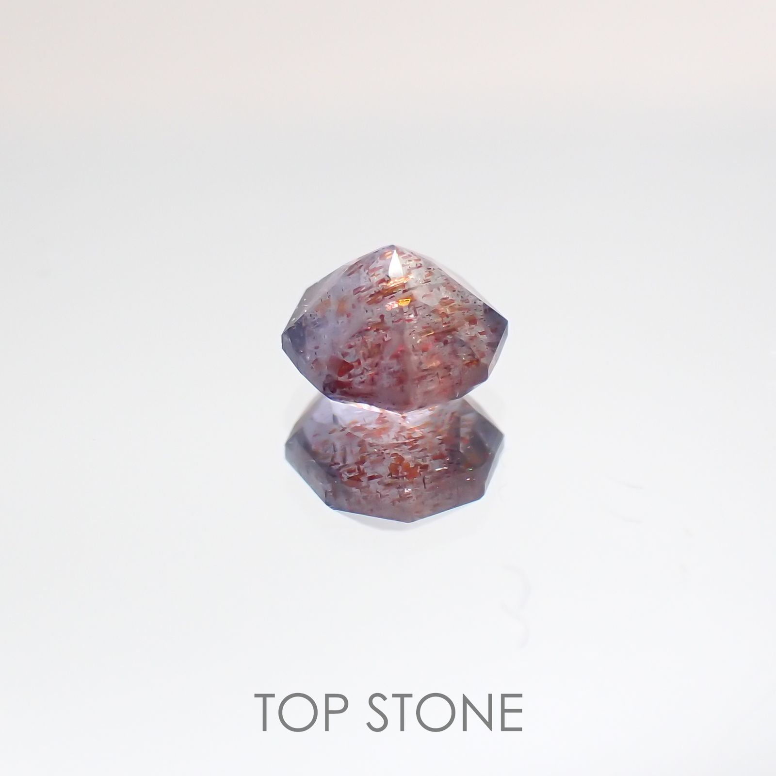 ◇オクタゴンカット◇ブラッドショットアイオライトSA インド産 ルース 0.27ct[210610990]4×4mm前後