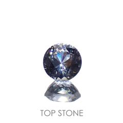 グレイッシュブルースピネル(宝石名スピネル)ビルマ/マダガスカル産 0.33ct 識別済[221219500]4x3.9mm前後