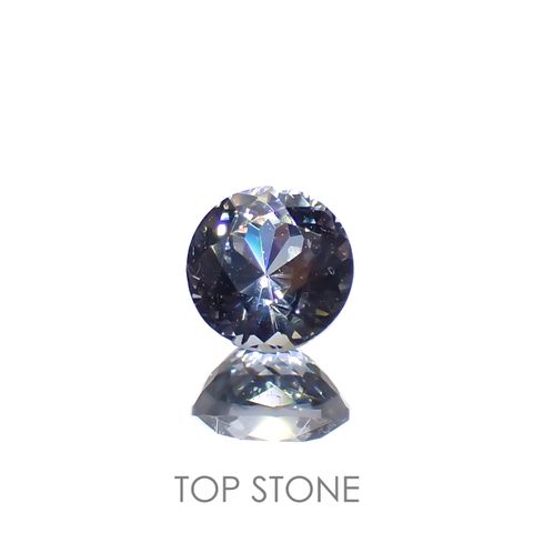 グレイッシュブルースピネル(宝石名スピネル)ビルマ/マダガスカル産 0.33ct 識別済[221219500]4x3.9mm前後