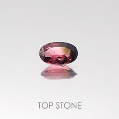 バイカラートルマリン(宝石名バイカラー・トルマリン) ブラジル産 0.25ct 識別済[20095673]5.2×3.1mm前後