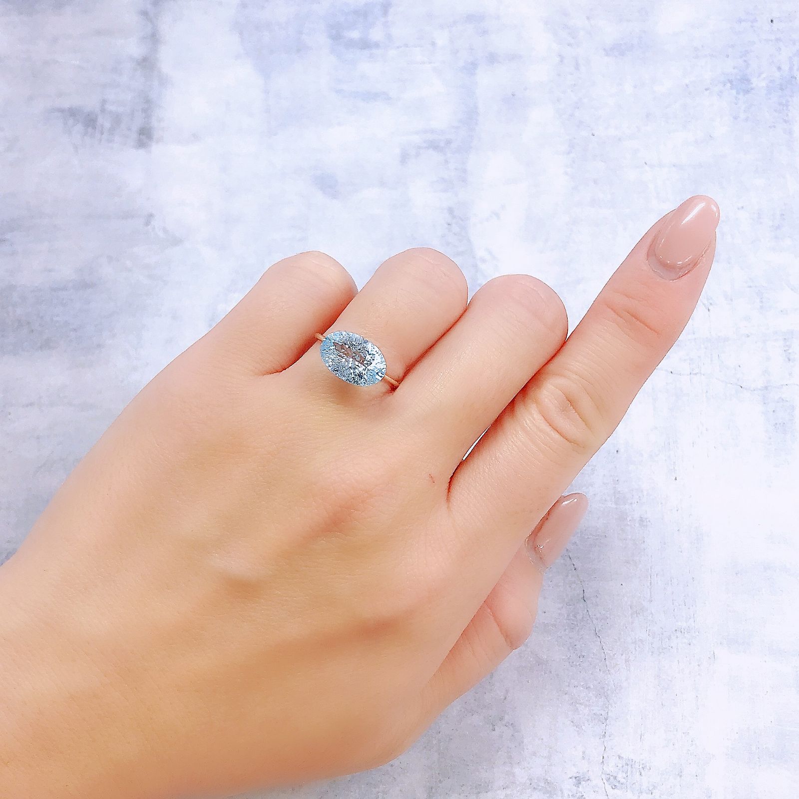 ◇カスタムカット◇ブルートパーズ ブラジル産 3.60ct[221219340]12.1x8.1mm前後
