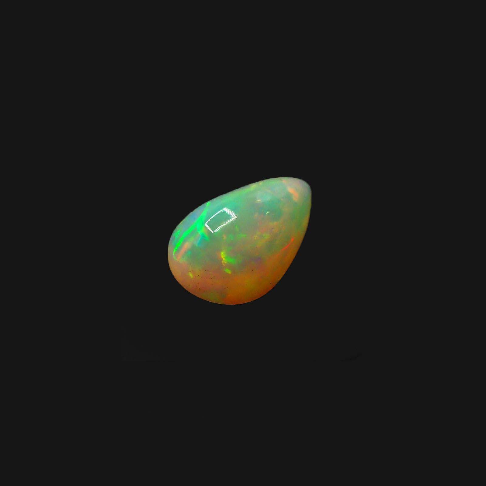 エチオピアオパール(宝石名オパール)エチオピア産 3.325ct ソ付(彩珠)[230722915]13.8x9.1mm前後