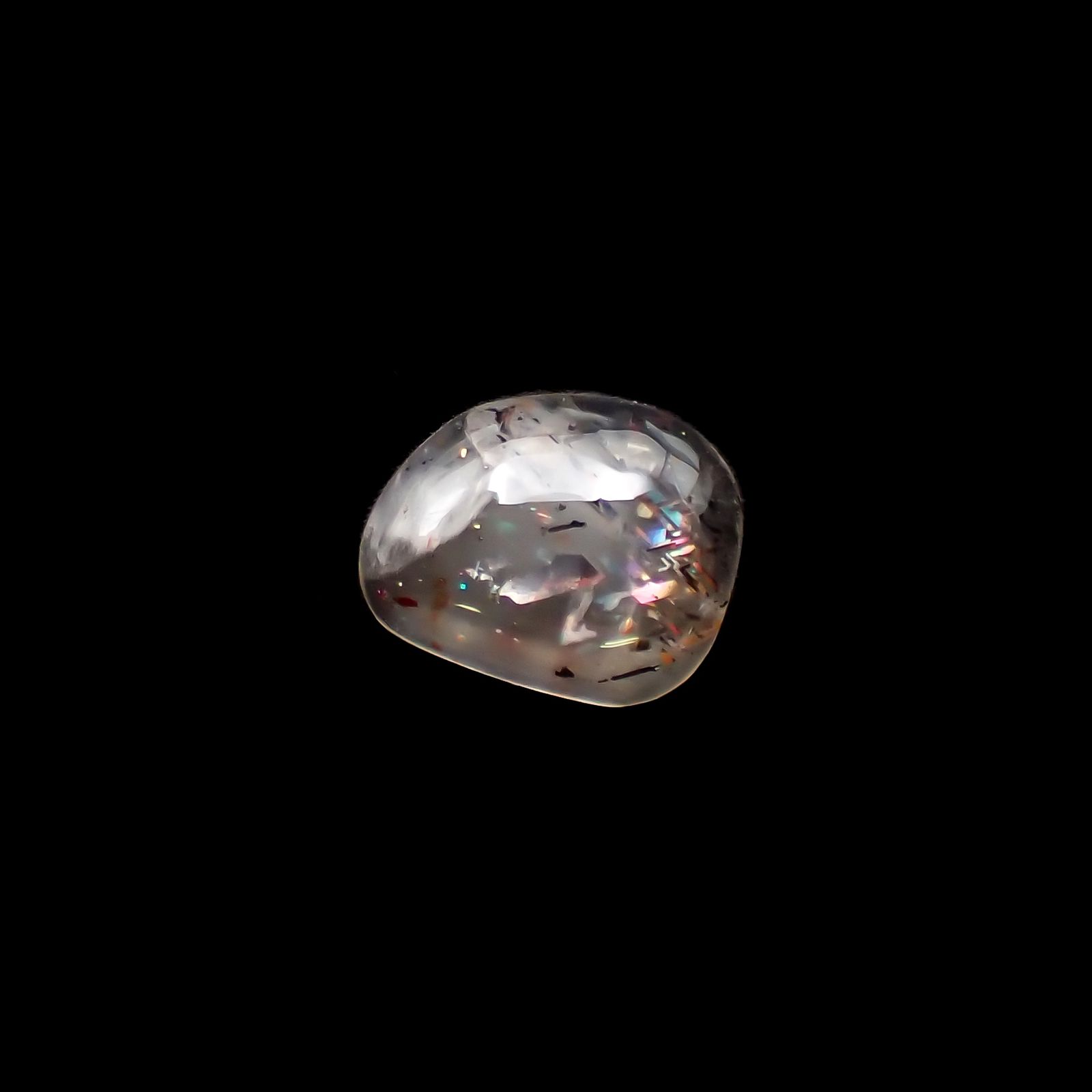 レインボーラティスサンストーン オーストラリア産 1.10ct[230722893]8.3x6.9mm前後