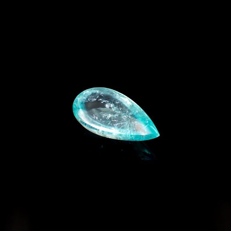 パライバトルマリン(宝石名トルマリン/別名パライバ・トルマリン)ブラジル・キントス鉱山産 1.417ct ソ付(宝貴協)[221018757]10.3x6mm前後