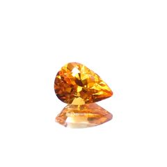 スペサルティンガーネット マンダリンオレンジカラー(宝石名ガーネット)ナイジェリア産 0.93ct 識別済[230923393]7.1x5mm前後