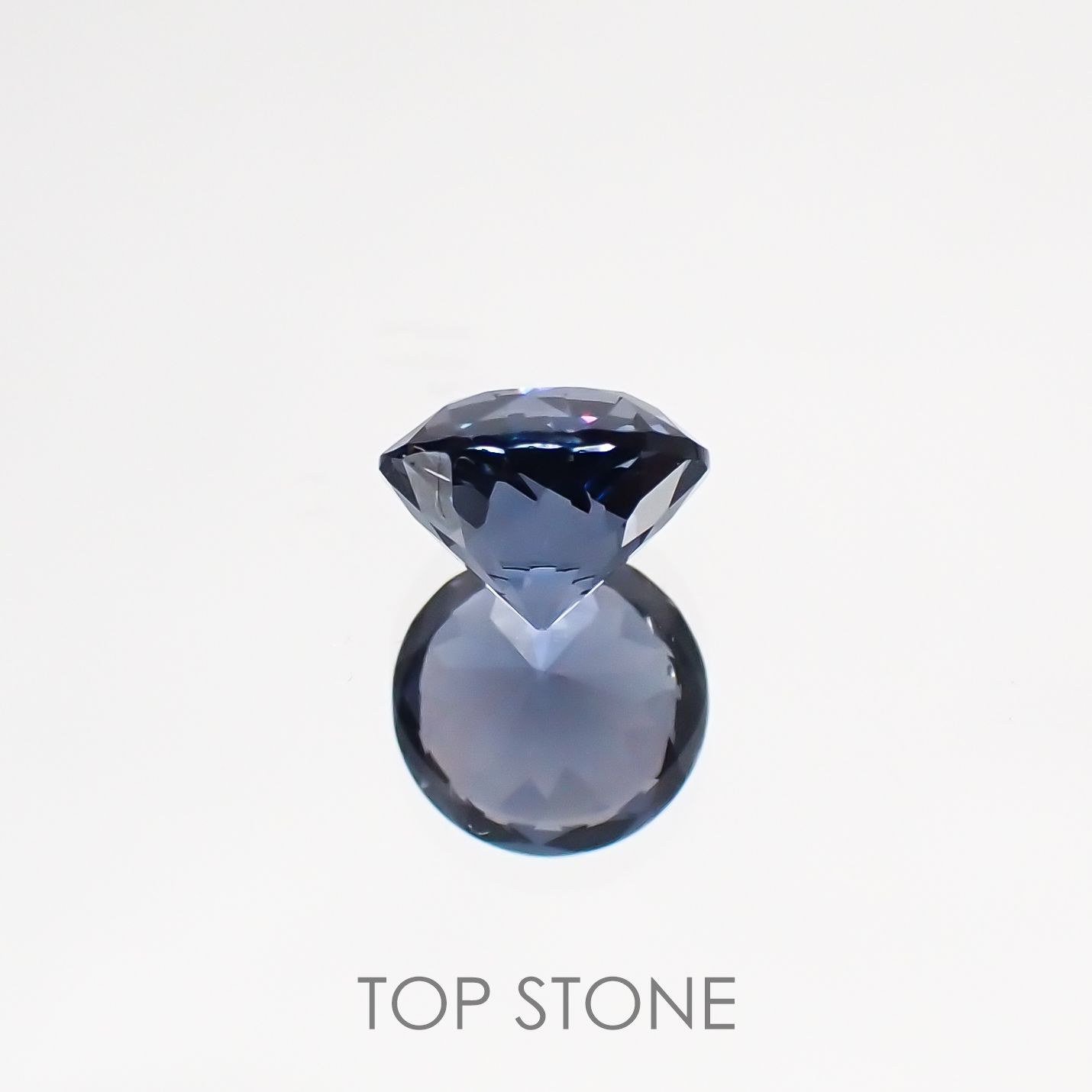 グレイッシュブルースピネル ビルマ産 ルース 0.76ct[210811121]5.5×5.5mm前後
