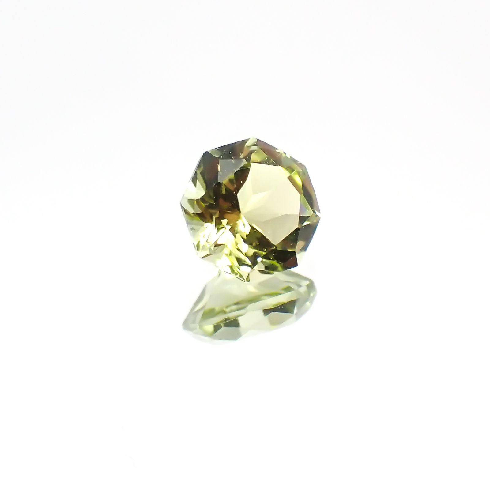 ◇オクタゴンカット◇イエロートルマリン SA(宝石名トルマリン)ブラジル産 0.56ct 識別済[231124205]5.1x5.1mm前後