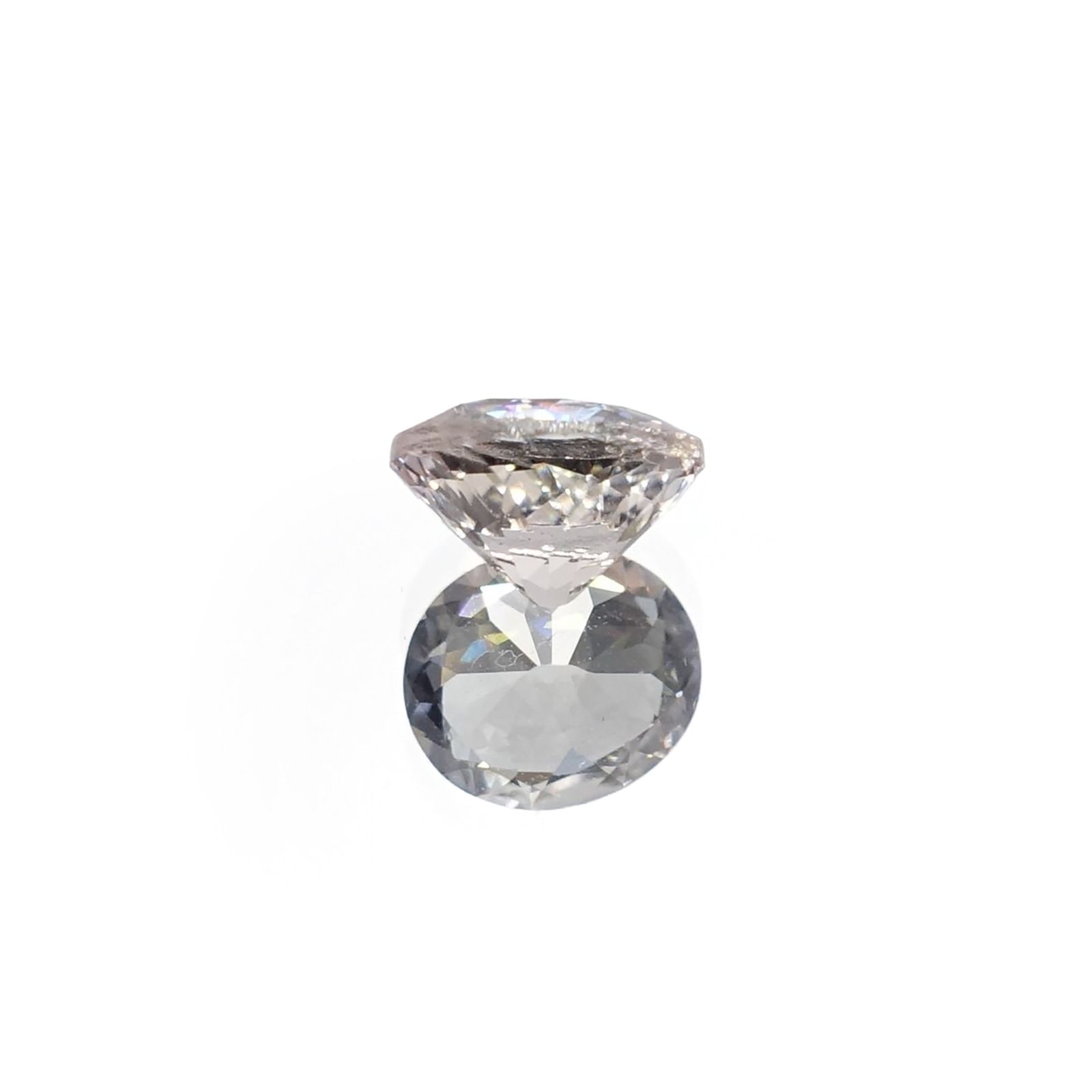 ゾイサイト 非加熱(宝石名ゾイサイト)タンザニア産 ソ付(彩珠) 0.911ct / 6.4x5.5mm前後 [221018876]