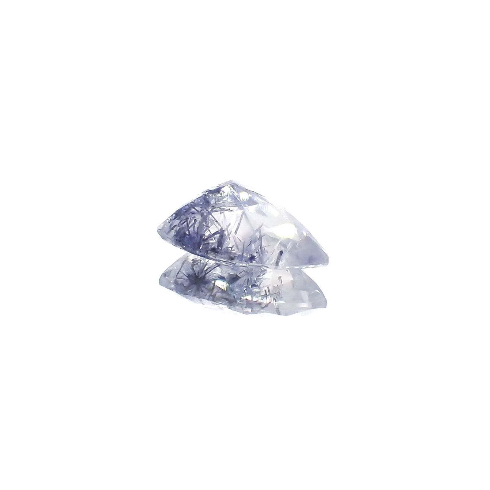 デュモルチェライトインクォーツ ブラジル産 2.03ct[230320869]7.8x11.4mm前後