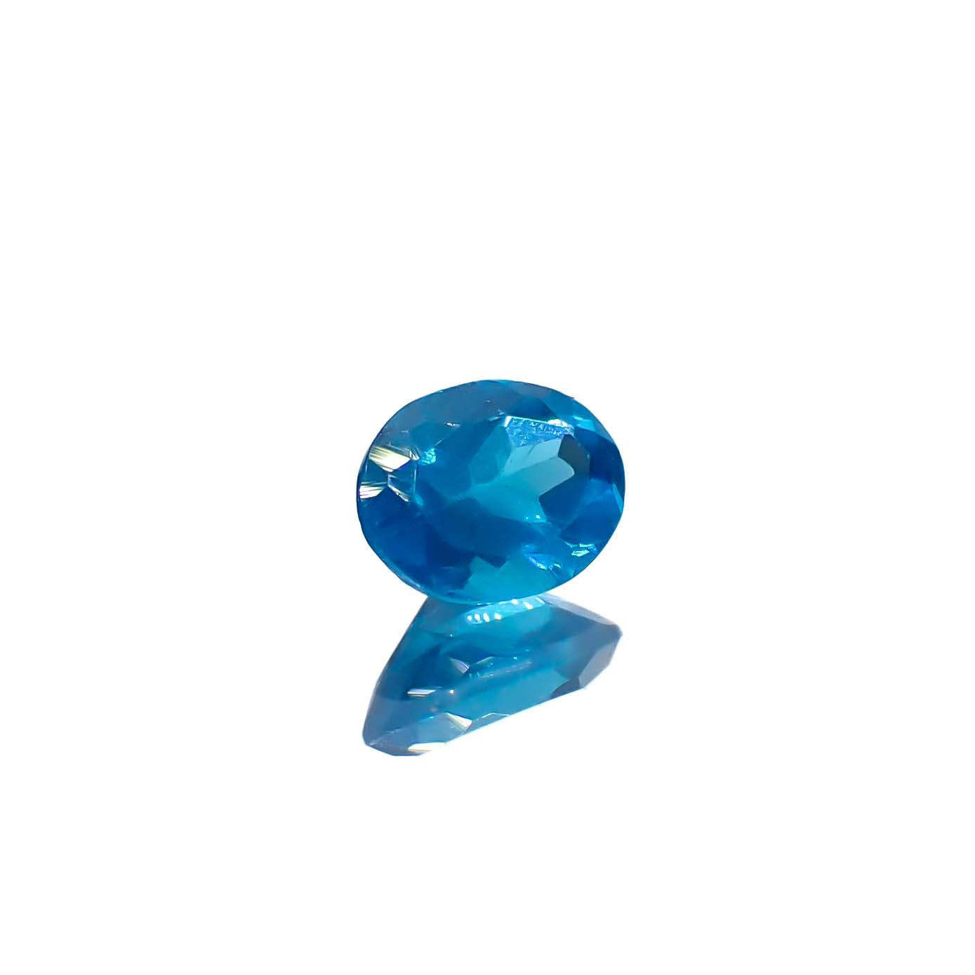 ネオンブルーアパタイト マダガスカル産 0.21ct[240628100]4.1x3.1mm前後