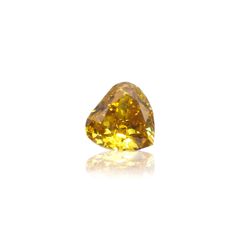イエローダイヤモンド SI-1 / FANCY DEEP ORANGY YELLOW(宝石名ダイアモンド) 0.154ct ソ付(CGL)[220115144]3.28x3.46mm前後