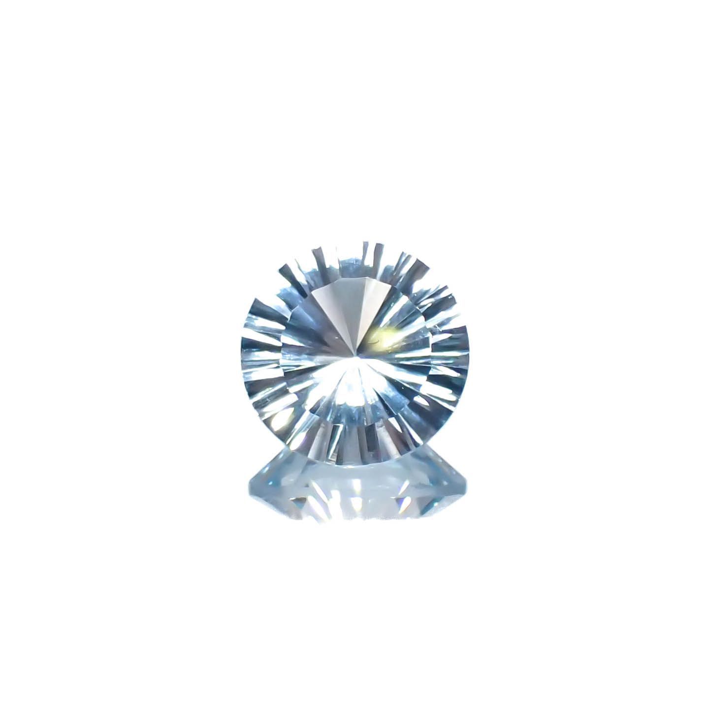 ブルートパーズ ブラジル産 3.88ct[221219314]9.9x9.9mm前後