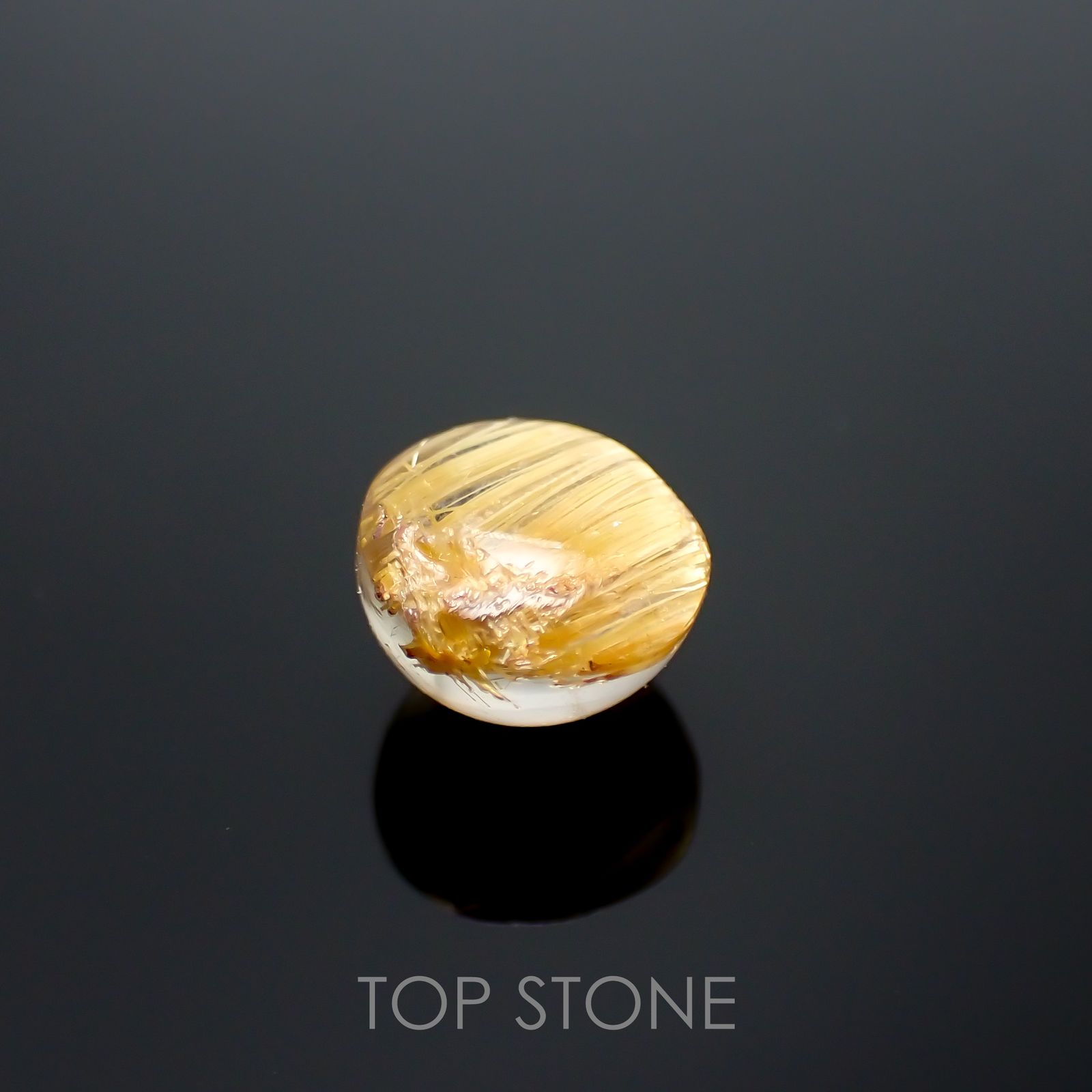 ルチルクォーツ ブラジル産 ルース 2.76ct[210913304]8.1×8.1mm前後