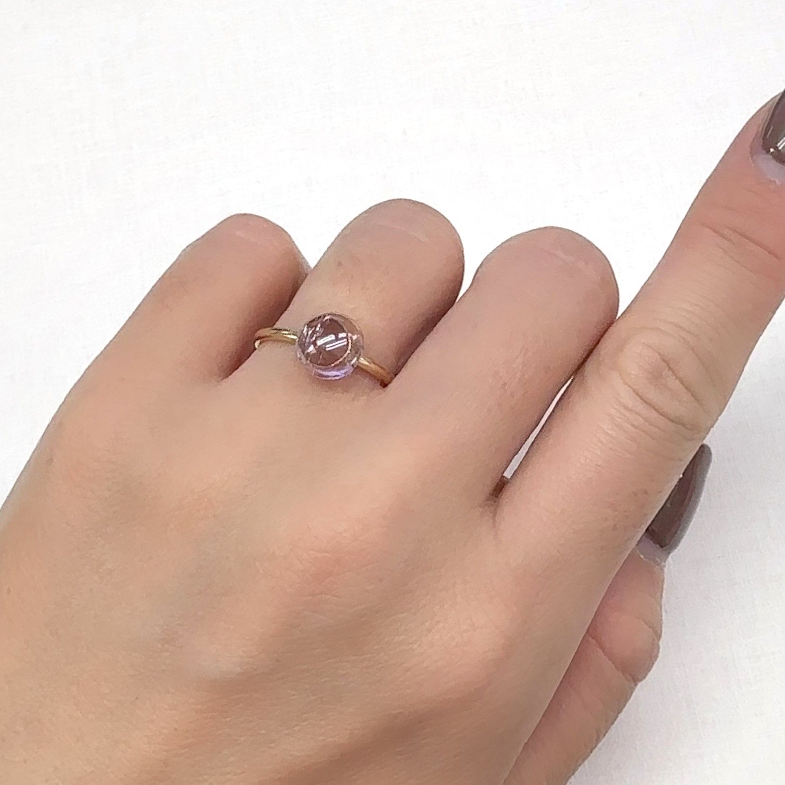 インペリアルトパーズ ブラジル産 2.51ct [241029353]8.4x8.2mm前後