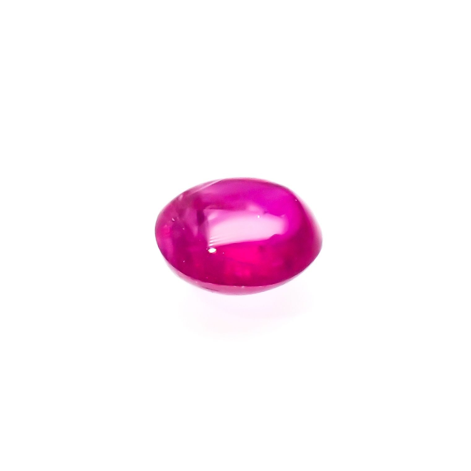 ルビー 非加熱(宝石名ルビー)ビルマ産 0.40ct 識別済[230622358]4.3x3.8mm前後