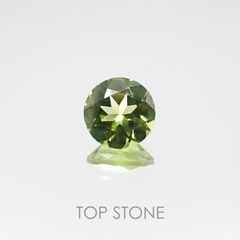 <ランダムセレクト1個販売> ペリドットSA(宝石名ペリドット) ラウンドカット アメリカ産 0.55ct前後 識別済[20107176]5.1×5.1mm前後