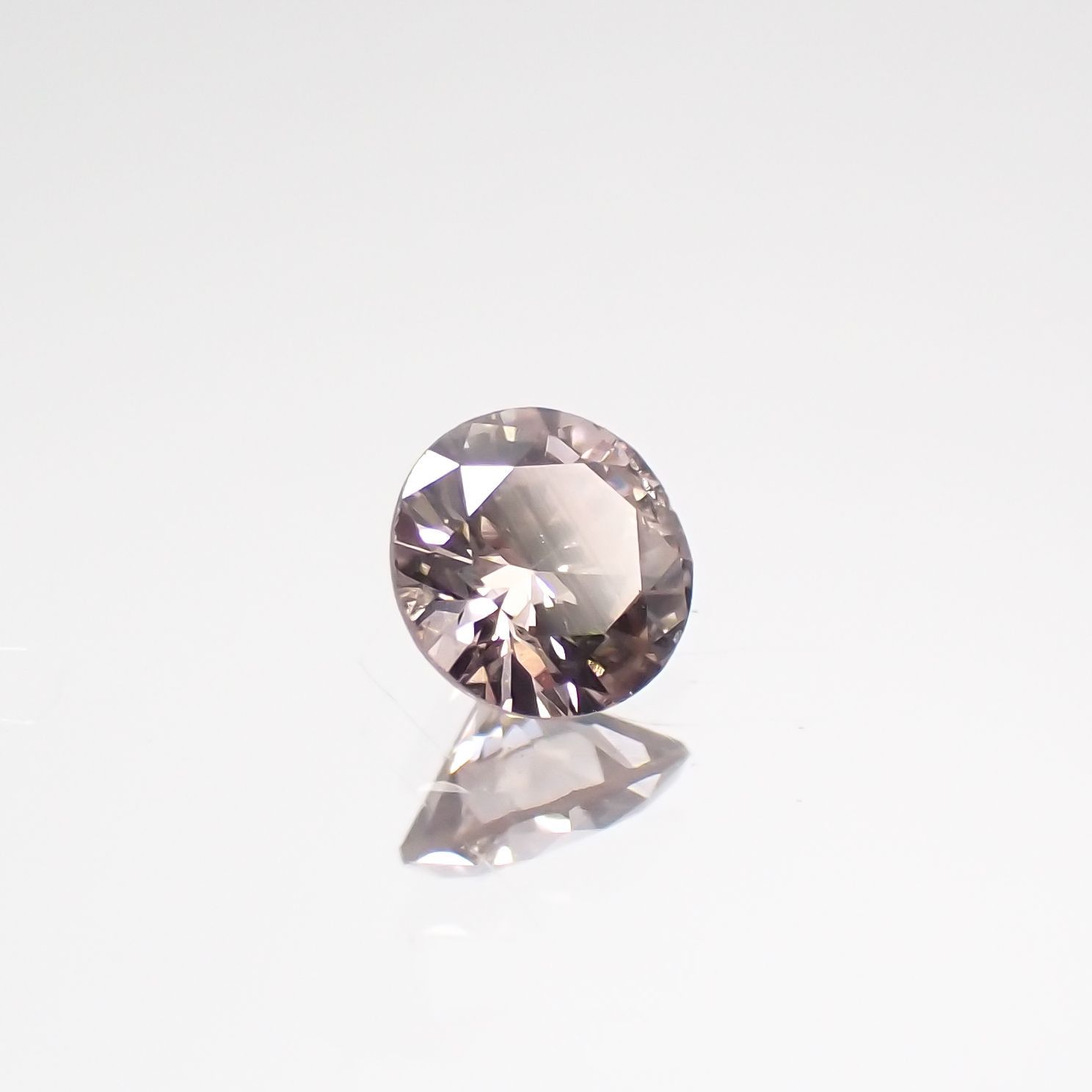 ピンクダイヤモンド(宝石名ダイヤモンド) SI-2 / LIGHT BROWN PINK 0.076ct ソ付(CGL)[210711795]2.7×2.7mm前後