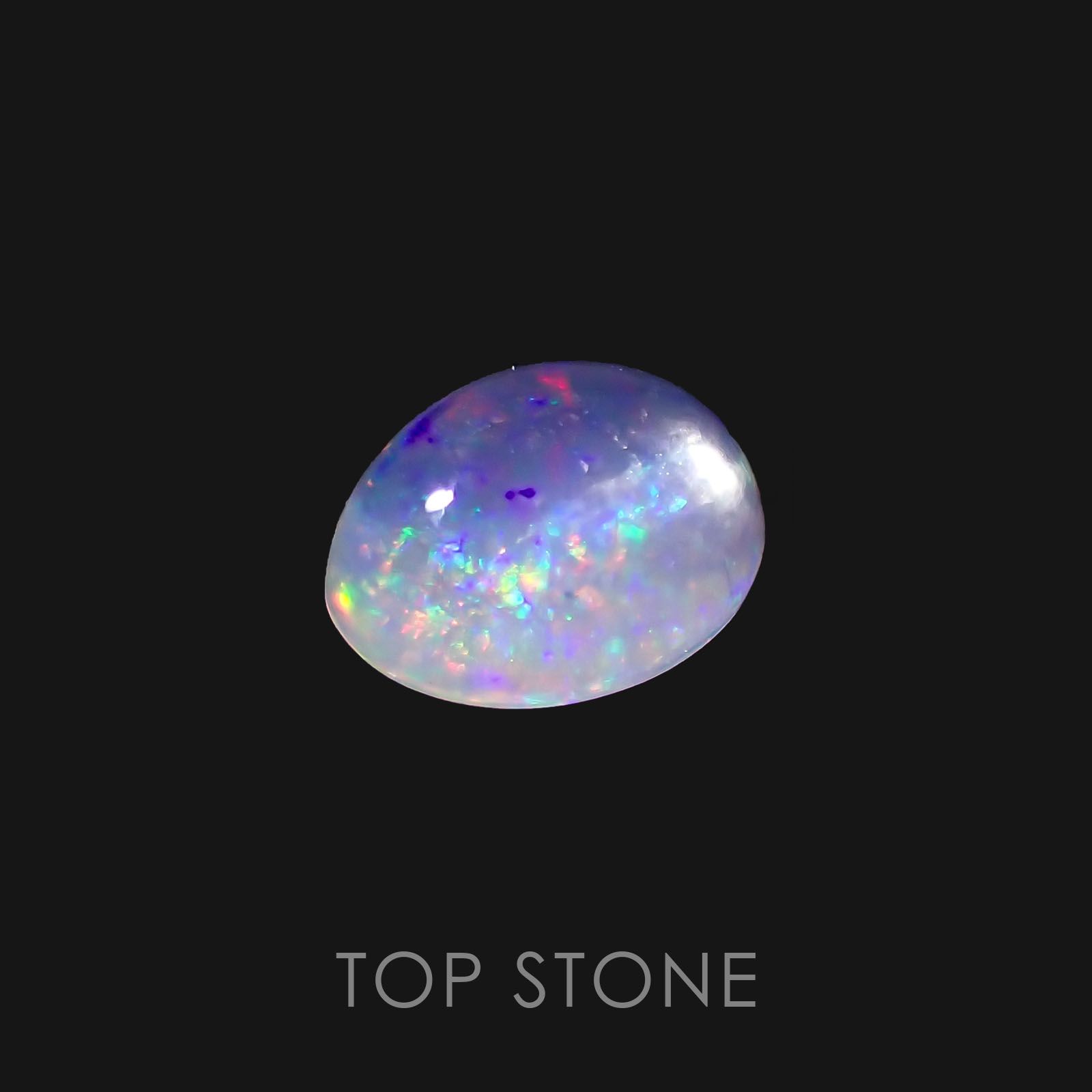 ウォーターオパール(宝石名ウォーター・オパール) メキシコ産 0.76ct 識別済[20207605]7.2×5.8mm前後