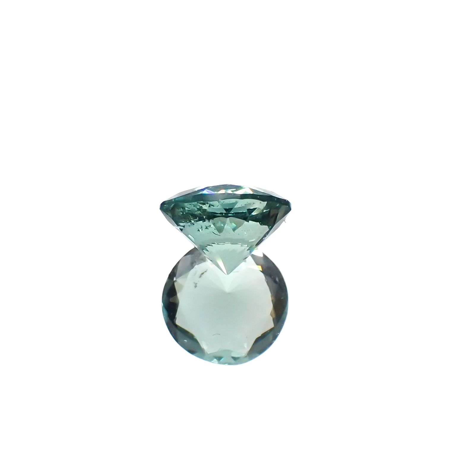 フローライト フルオレッセンス イギリス・ダイアナマリア鉱山産 1.38ct[240527700]7.2x7.1mm前後
